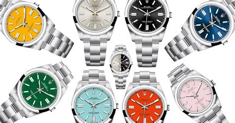 rolex colored dials